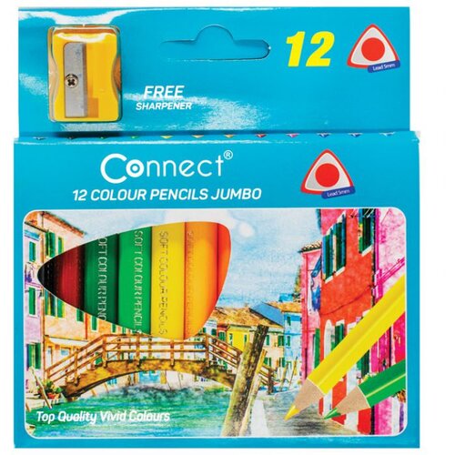  BOJE DRVENE 12BOJA KRATKE JUMBO TROKUTASTE PLUS &Scaron;ILJILO CONNECT BLISTER Cene