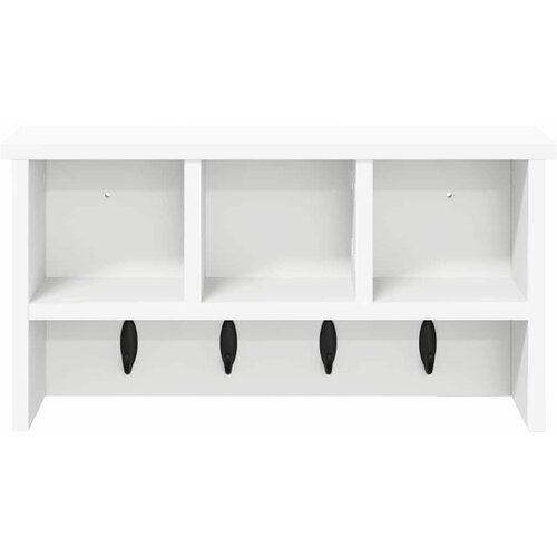  Vje&amp;scaron;alica za kapute na zidu s policom Bijelo 50 x 16 x 26 cm Slike