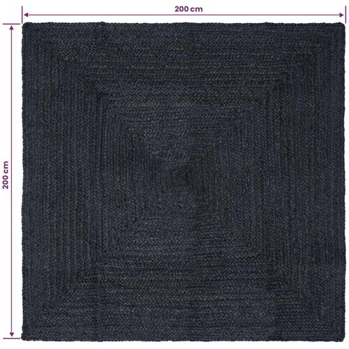  Tepih za područje Tamnosiva 200 x 200 cm Juta - 200 x 200 cm Tamnosiva Slike