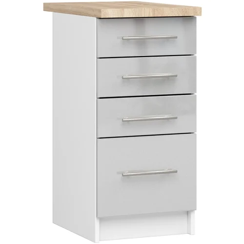 AKORD OLIWIA S40 SZ4 Kabinet + BELO / METALNI GLEDAJ TOP, (21713712)