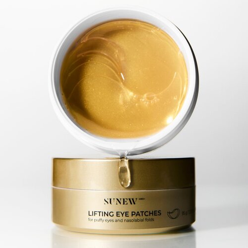 SUNEWMED+ Lifting Eye Patches for Puffiness and Nasolabial Folds gelaste blazinice za učvrstitev kože za pod oči z učinkom liftinga 60 kos Slike