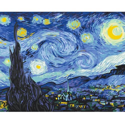  Slika za samostalno slikanje - Van Gogh\&amp;#039;s Starry Night 50x40 Slike