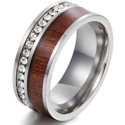 IZMAEL Prstan TR-17015 - Srebrna / Rjava / 52mm Cene