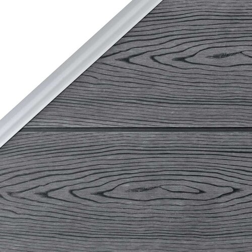 VidaXL set WPC ograda 8 kvadratnih + 1 kosa 1484 x 186 cm sivi Slike