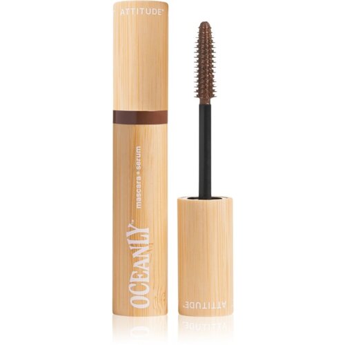 Attitude Oceanly Plastic Free Makeup maskara s serumom s hranilnim učinkom odtenek Brown 7 g Cene