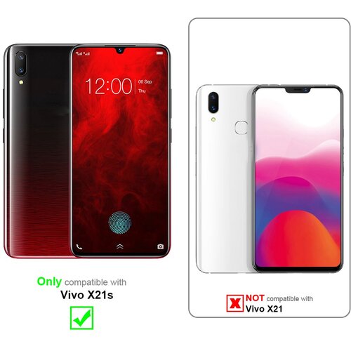  Ohi&amp;scaron;je, združljivo z Vivo X21s v rdeče jabolko - Za&amp;scaron;čitni ovitek z magnetnim zapiranjem, stoječo funkcijo in režo za kartice, (20549994) Slike