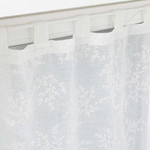 Douceur d int&amp;eacute;rieur Bele prosojne zavese v kompletu 2 ks 60x120 cm Karla &amp;ndash; Slike