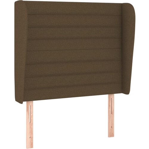 vidaXL Vzglavje z ušesi temno rjavo 93x23x118/128 cm blago, (20953651) Cene