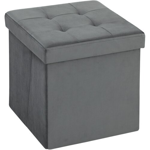 HOMCOM sedežni blažnik poliester, netkano blago 38D x 38&Scaron; x 38V cm Siv, (5000242495) Cene
