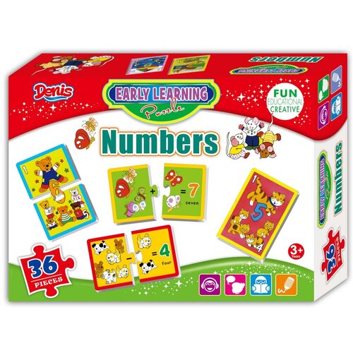 Denis Toys Puzzle Nauči engleski Brojevi - 36 delova Cene