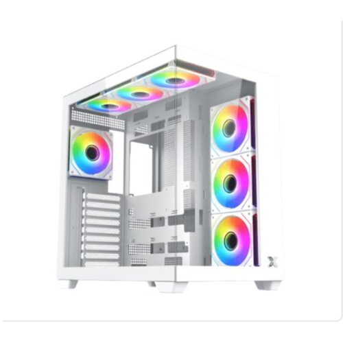 Xigmatek kuci&amp;scaron;te aqua v air arctic gaming/atx/micro atx/mini itx/argb/bez napajanja/bela Slike