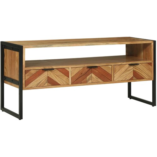  ormar s ladicama Smeđa 100 x 35 x 50 cm Čvrsto drvo akacije Slike