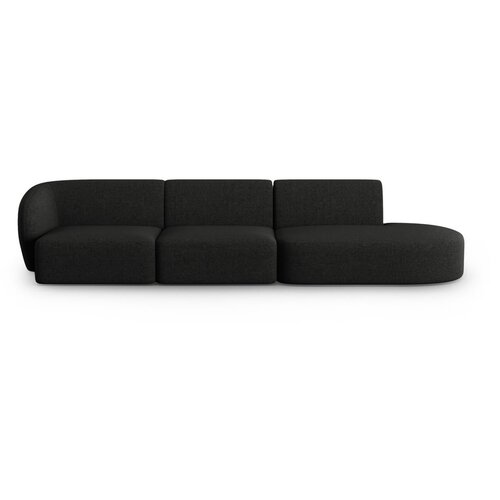 Milo Casa Crna sofa od šenila s lijevim kutom 311 cm Paolo – Cijene