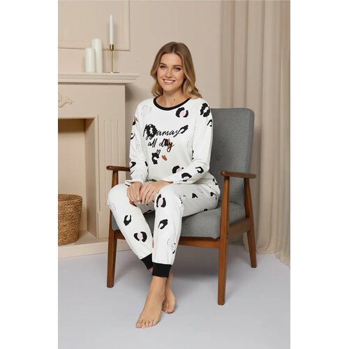 TRENDYOLMILLA Ženski set pidžame Thmaw24Pt00211, Beli Cene