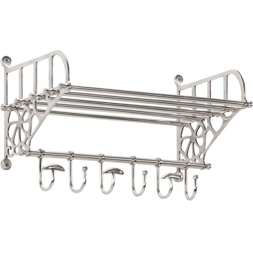  Stalak za prtljagu s vje&amp;scaron;alicama ogledalom aluminijski Srebrna 67 x 32 x 32 cm Slike