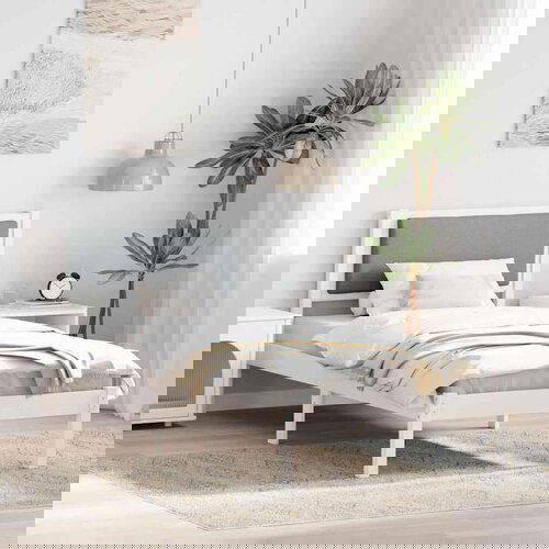  Okvir za krevet s uzglavljem Svijetlo siva 100 x 200 cm Cijene