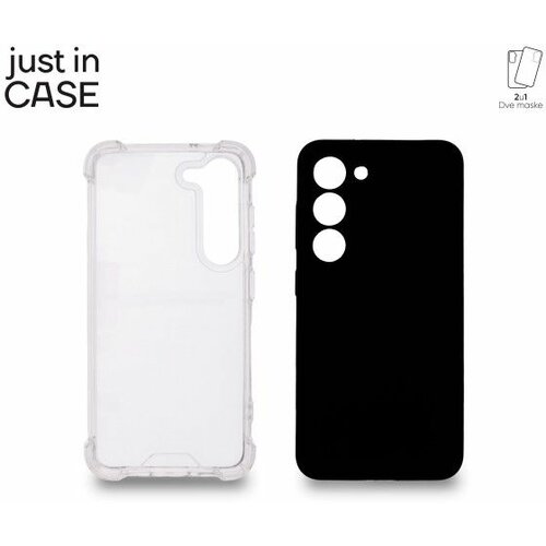 Just In Case 2u1 extra case mix paket crni za S23 ultra Slike