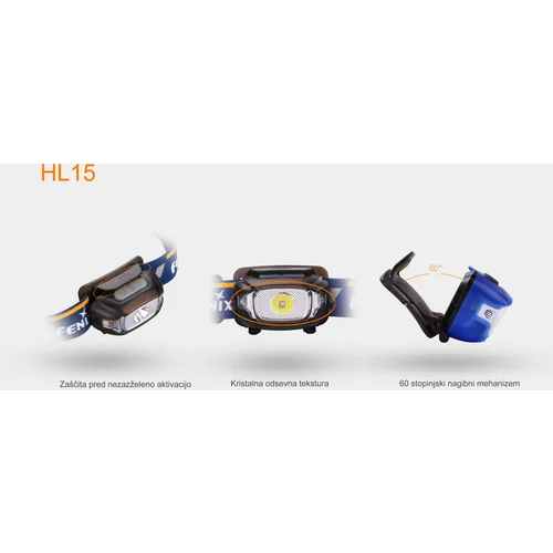 Fenix HL15 LED MODRA NAGLAVNA FENIX