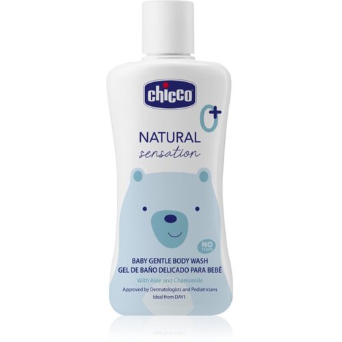 Chicco Natural Sensation Baby nežni gel za umivanje za otroke od rojstva 200 ml Slike