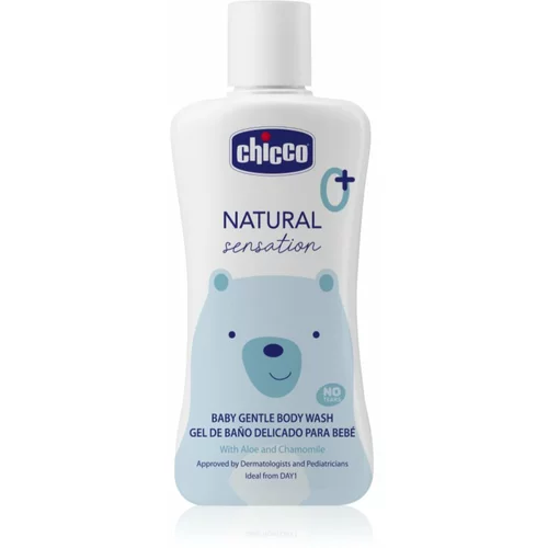 Chicco Natural Sensation Baby nježni gel za kupanje za djecu od rođenja 200 ml