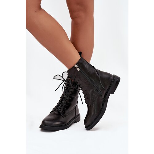 Big Star Leather Insulated Ladies Ankle Boots Workery Big Star Slike