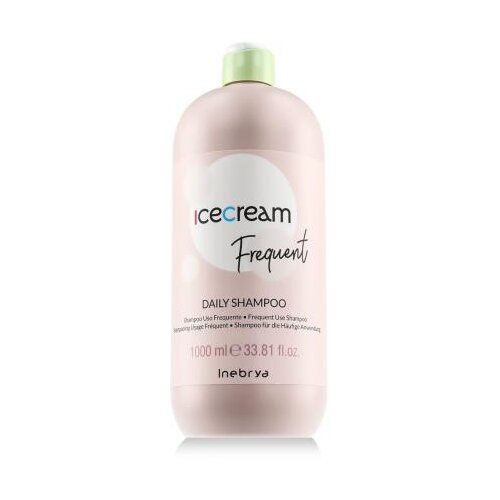 Inebrya Ice Cream Frequent Daily Shampoo 1000 ml &amp;scaron;ampon vse vrste las unisex Slike