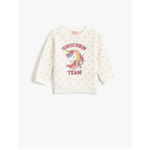 Koton Unicorn Printed Sweatshirt Cotton Cene