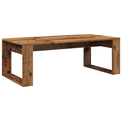 Maison Chic Klubska mizica - kavna mizica - Nizka mizica starinski les 102x50x35 cm inženirski les, (21752457) Cene