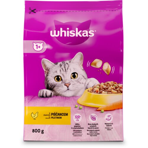 Whiskas 1+ s perutnino, 800 g Cene