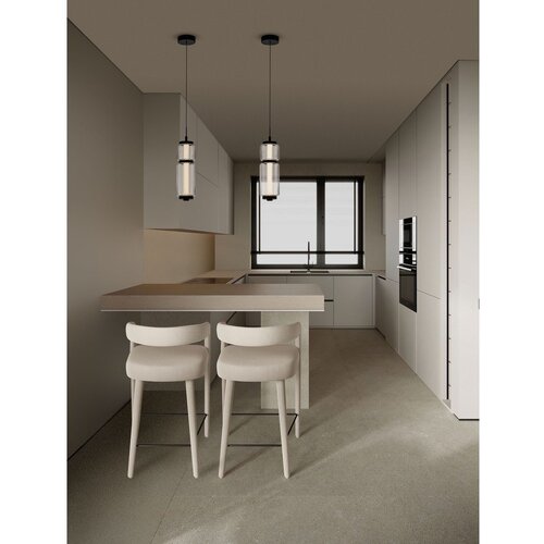 Nova Luce Mat crna staklena LED viseća svjetiljka &amp;oslash; 12 cm Liesa &amp;ndash; Slike