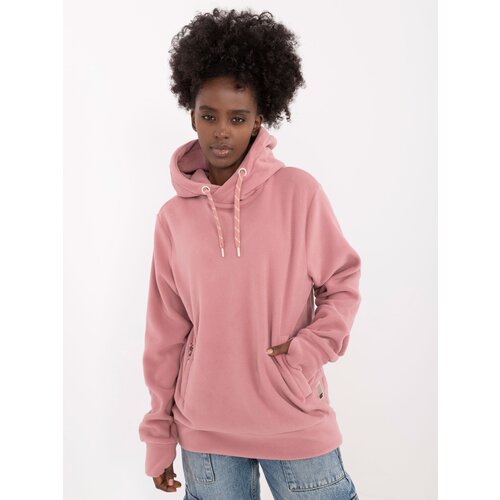 Fashion Hunters Dusty pink fleece kangaroo sweatshirt SUBLEVEL Slike