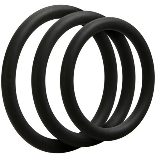 Doc Johnson - OptiMALE 3 Thin C-Ring Set - Black Cijene