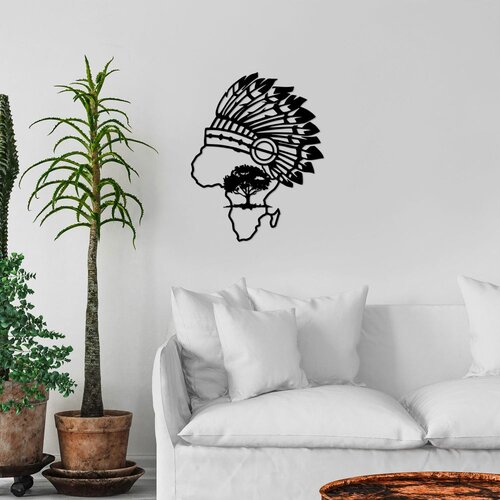 Wallity Zidna dekoracija African - 472, 55 x 70 cm, Crna Cene