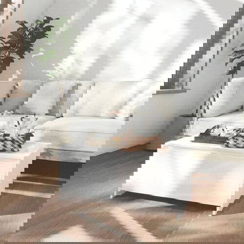 VidaXL Klubska mizica visok sijaj bela 90x50x41,5 cm iverna plo&amp;scaron;ča Slike