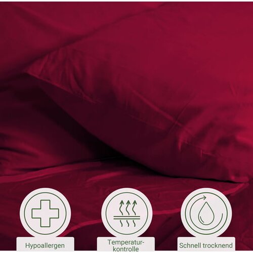 Bambaw prevleke za blazine iz bambusa 80 x 80 cm, 2-delni set - burgundy Cene