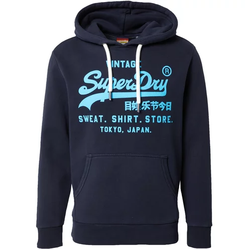 Superdry Sweater majica 'Vintage' svijetloplava / tamno plava