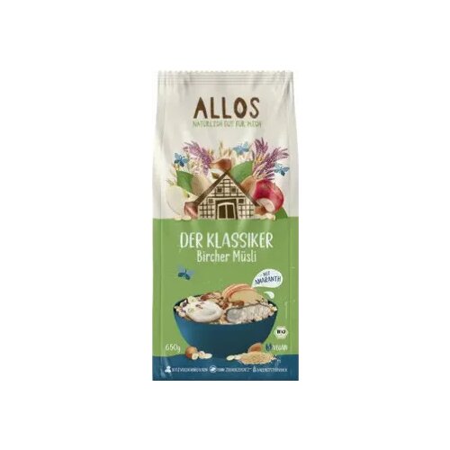 Allos Bio klasični muesli - Bircher muesli - 650 g Cene