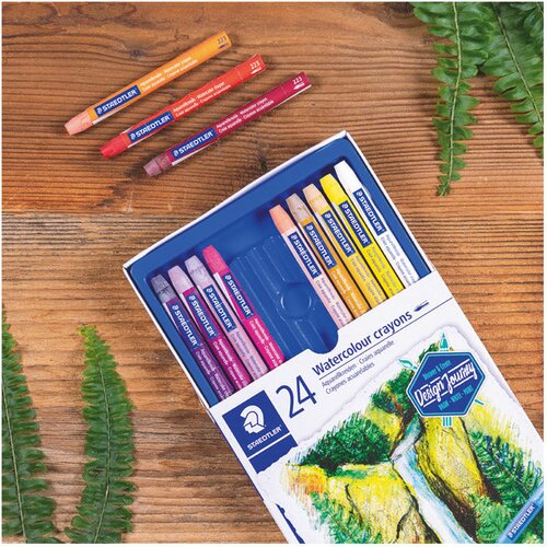  Boje vo&amp;scaron;tane akvarel 24boje design journey staedtler 223 c24 blister Slike