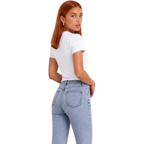 Calvin Klein Jeans Majice s kratkimi rokavi LV047G807G Bela Slike