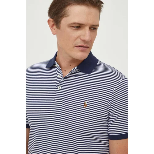 Polo Ralph Lauren Pamučna polo majica boja: tamno plava, s uzorkom