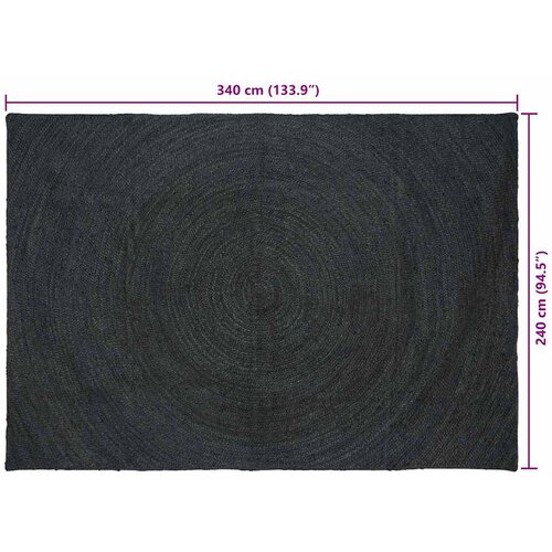  Tepisi za područja Tamnosiva 240 x 340 cm Juta Slike