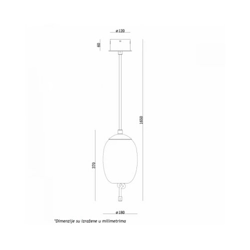 monari 28 VISILICA 6W 2800K Cene