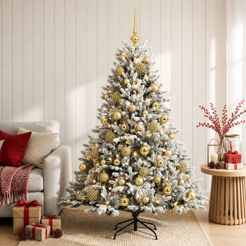  Umjetno božićno drvce s kuglicom 120 cm 150 LED lampica Cene
