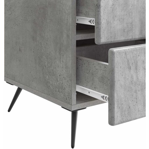  Noćni ormar Betonska siva 43 x 41 x 66,5 cm Konstruirano drvo Slike