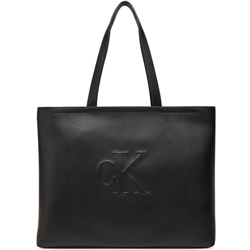Calvin Klein Jeans Ročna torba Sculpted Slim Tote LV04K3070G Črna Slike