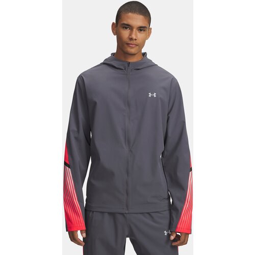 Under Armour Men&amp;#039;s UA Velociti Storm Hooded Jacket Jkt-GRY - Mens Slike