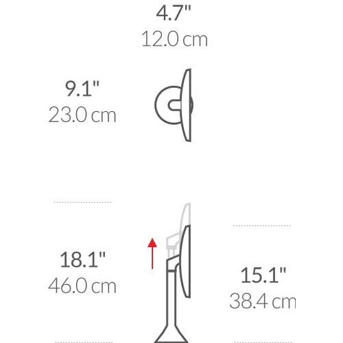 Simplehuman Kozmetično ogledalo z lučjo/povečevalno &amp;oslash; 20 cm Sensor &amp;ndash; Slike