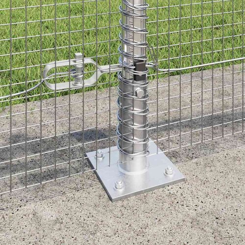  Zavareno žičano ogradno mreža s betonskom podlogom 50 x 0,5 m Slike