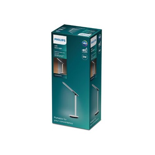 Philips Pisarni&amp;scaron;ke svetilke Lampe de bureau DSK203 LED 5W dimmable Črna Slike
