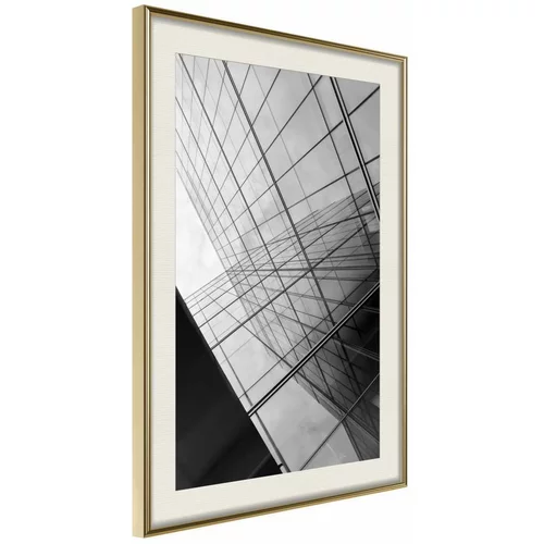  Poster - Steel and Glass (Grey) 20x30